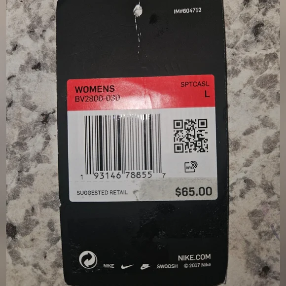 Nike Logo Crop Top Athletic Sweatshirt - Size Large NWOT - Picture 6 of 8